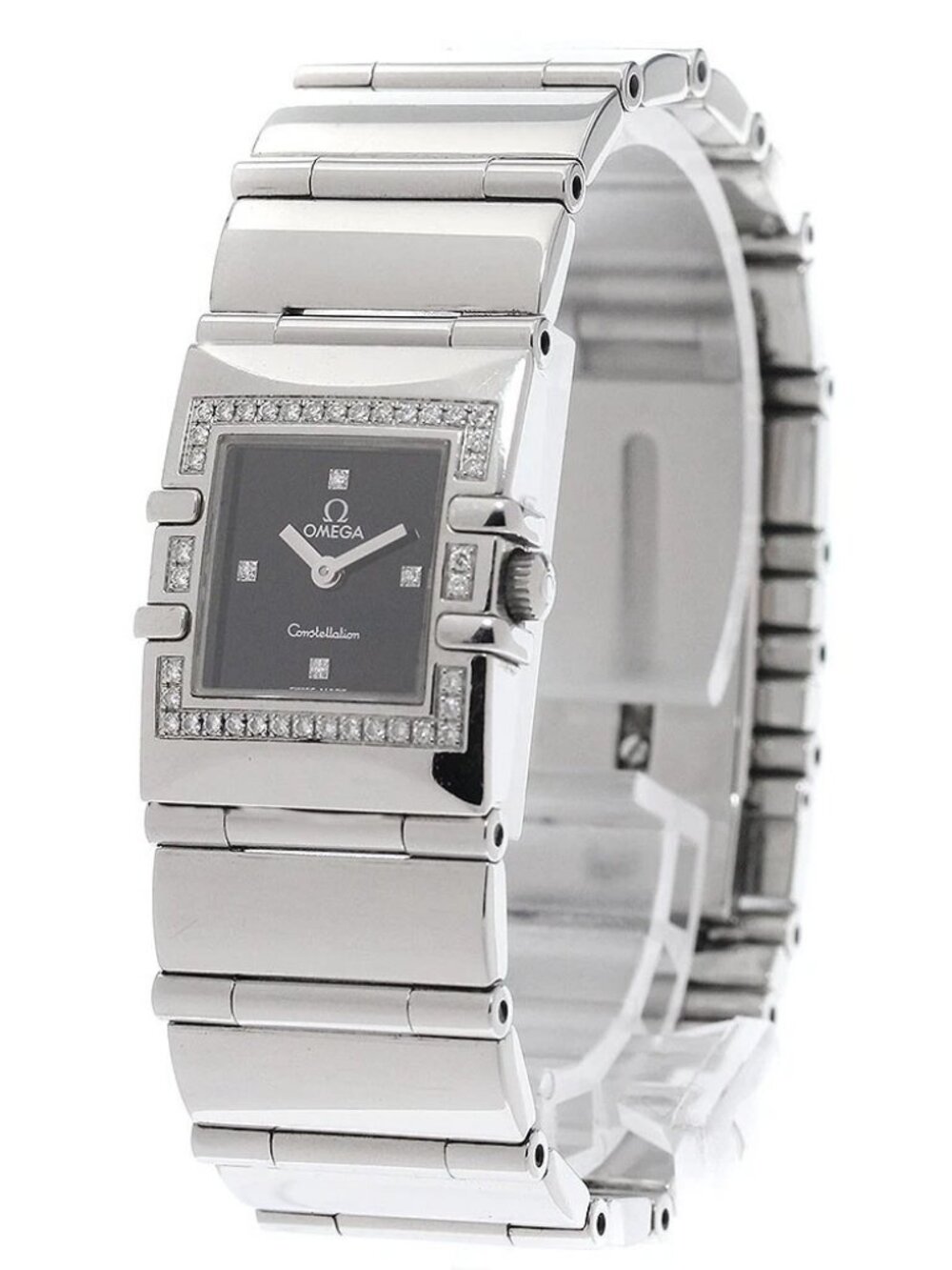 OMEGA Constellation Carre Quadra 1528.46 4P diamond bezel Quartz Ladies_944584